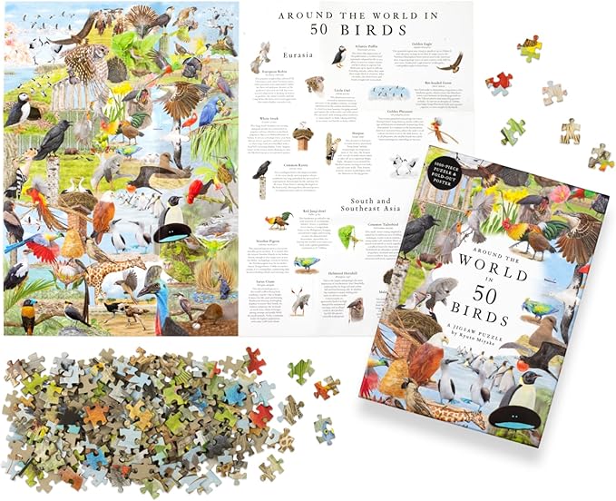 Laurence King Publishing: Around the World in 50 Birds: 1000 piece Jigsaw Puzzle