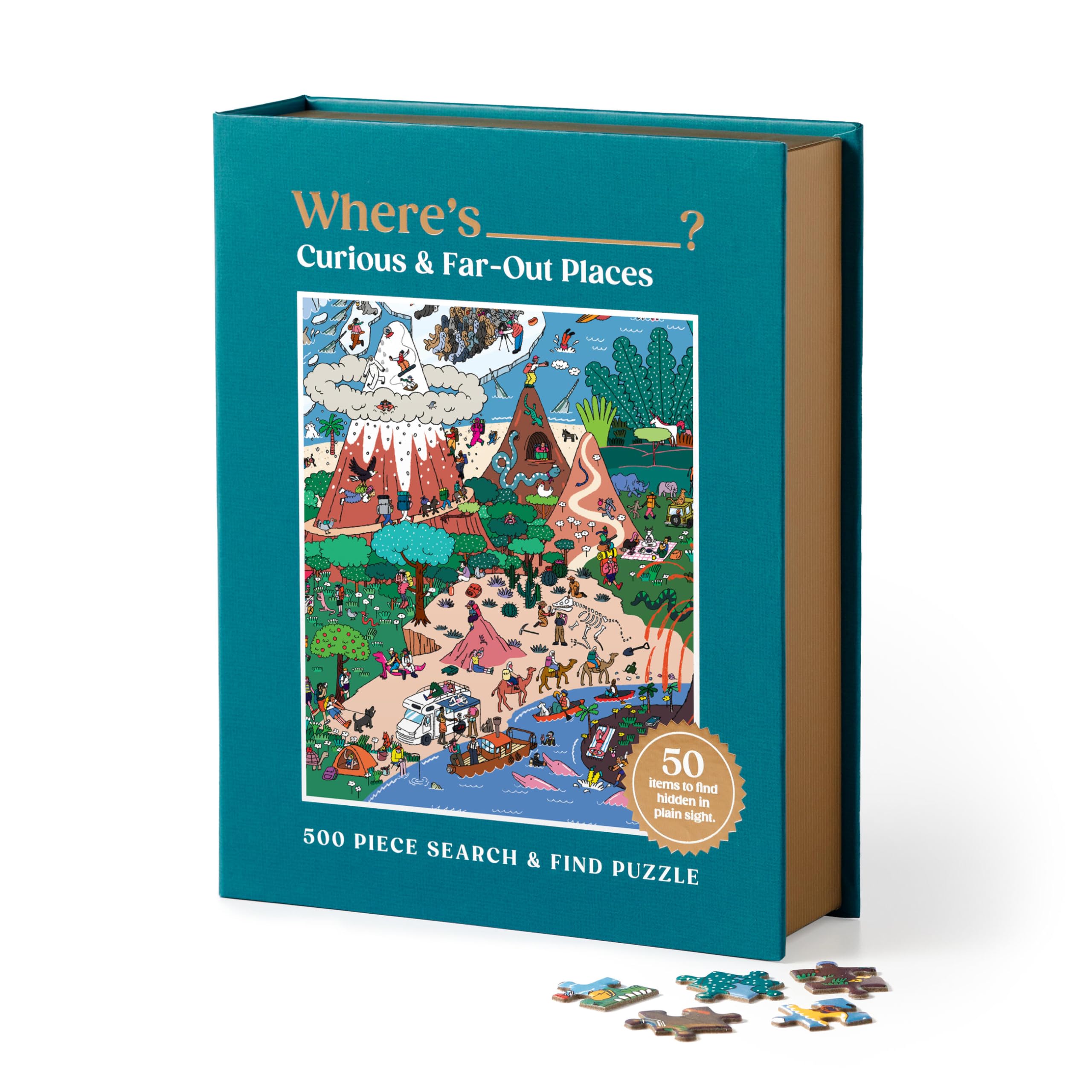 Where's________? Curious and Far Out Places 500 Piece Search and Find Puzzle