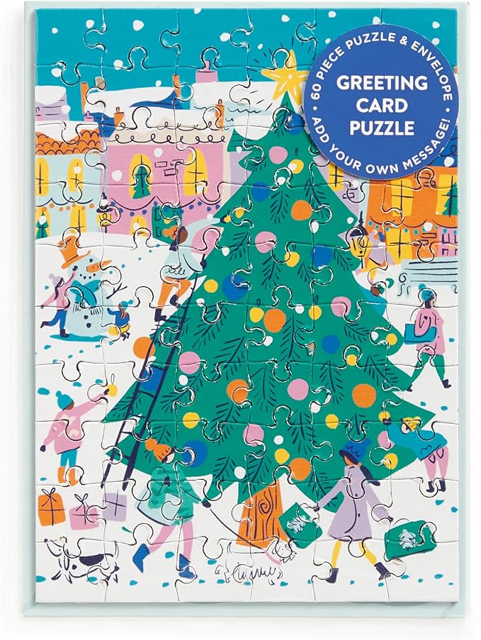 Merry & Bright Greeting Card Puzzle