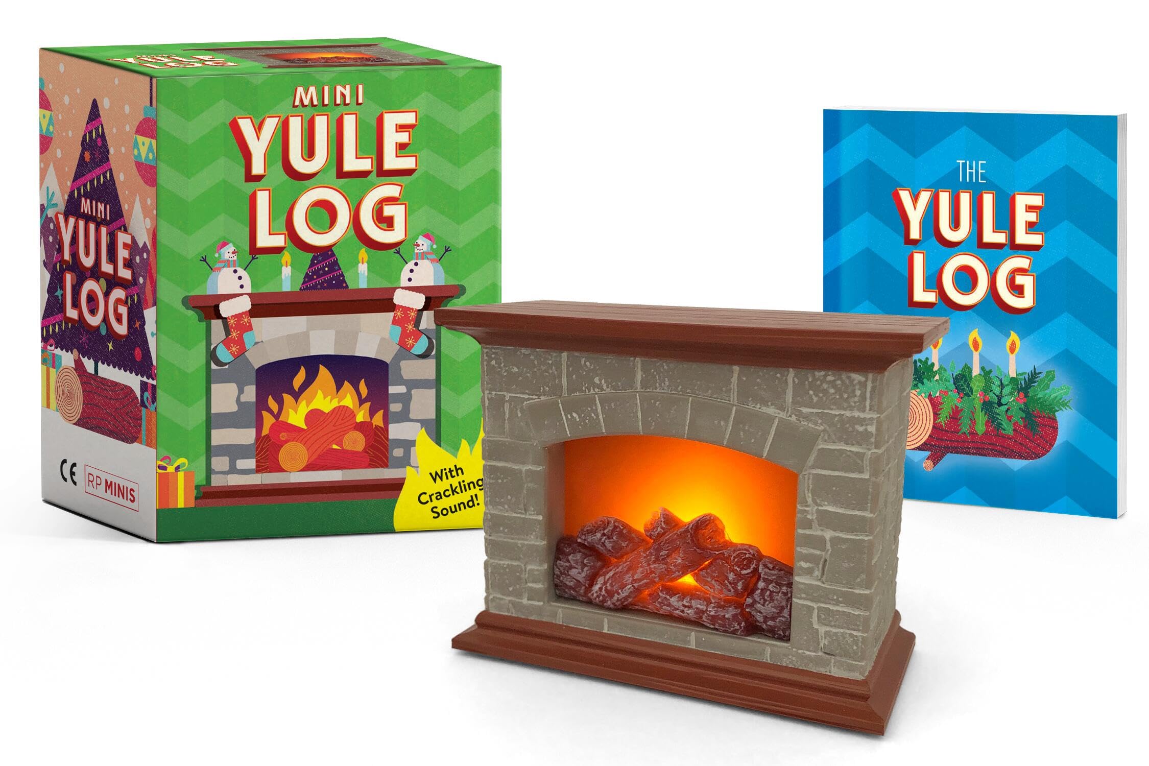 Mini Yule Log: With crackling sound!