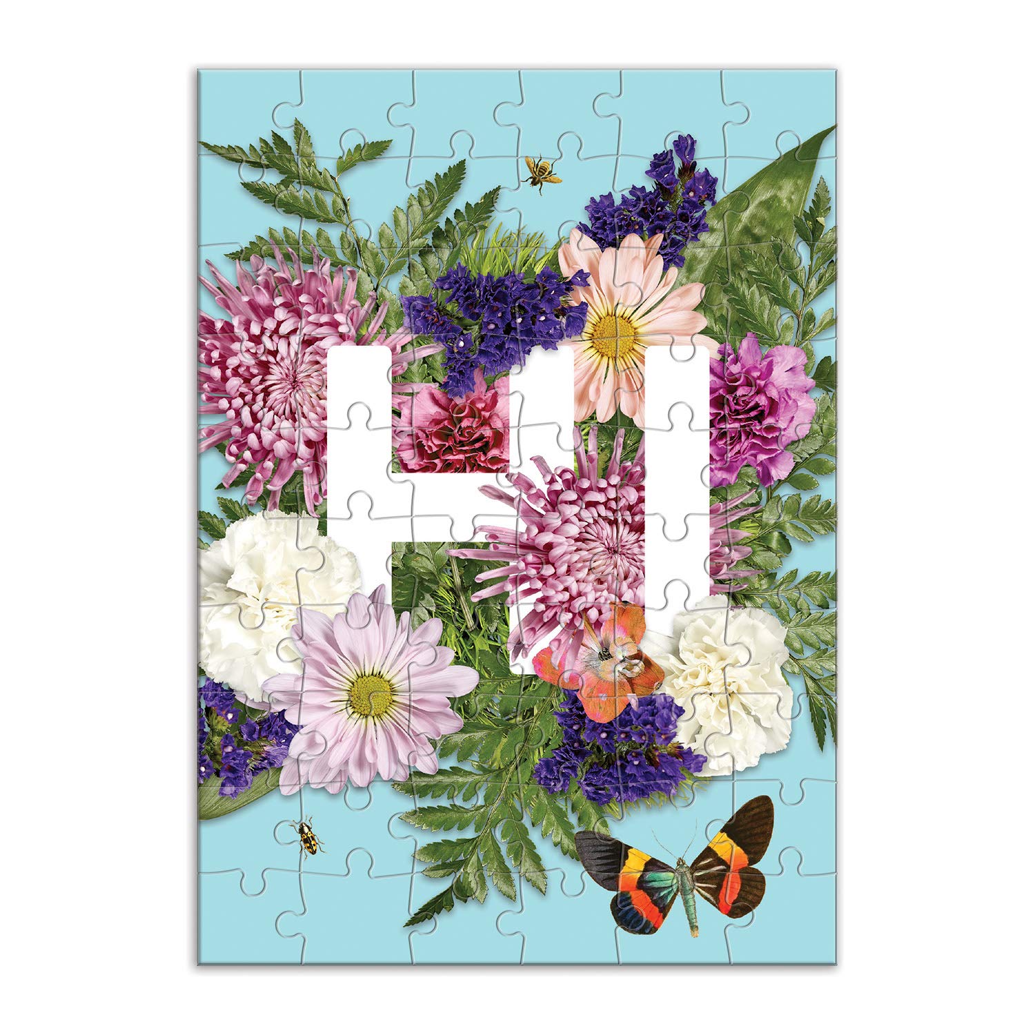 Say It With Flowers Hi Greeting/ Puzzle