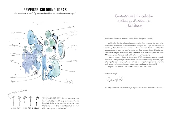 The Reverse Coloring Book™: Through the Seasons