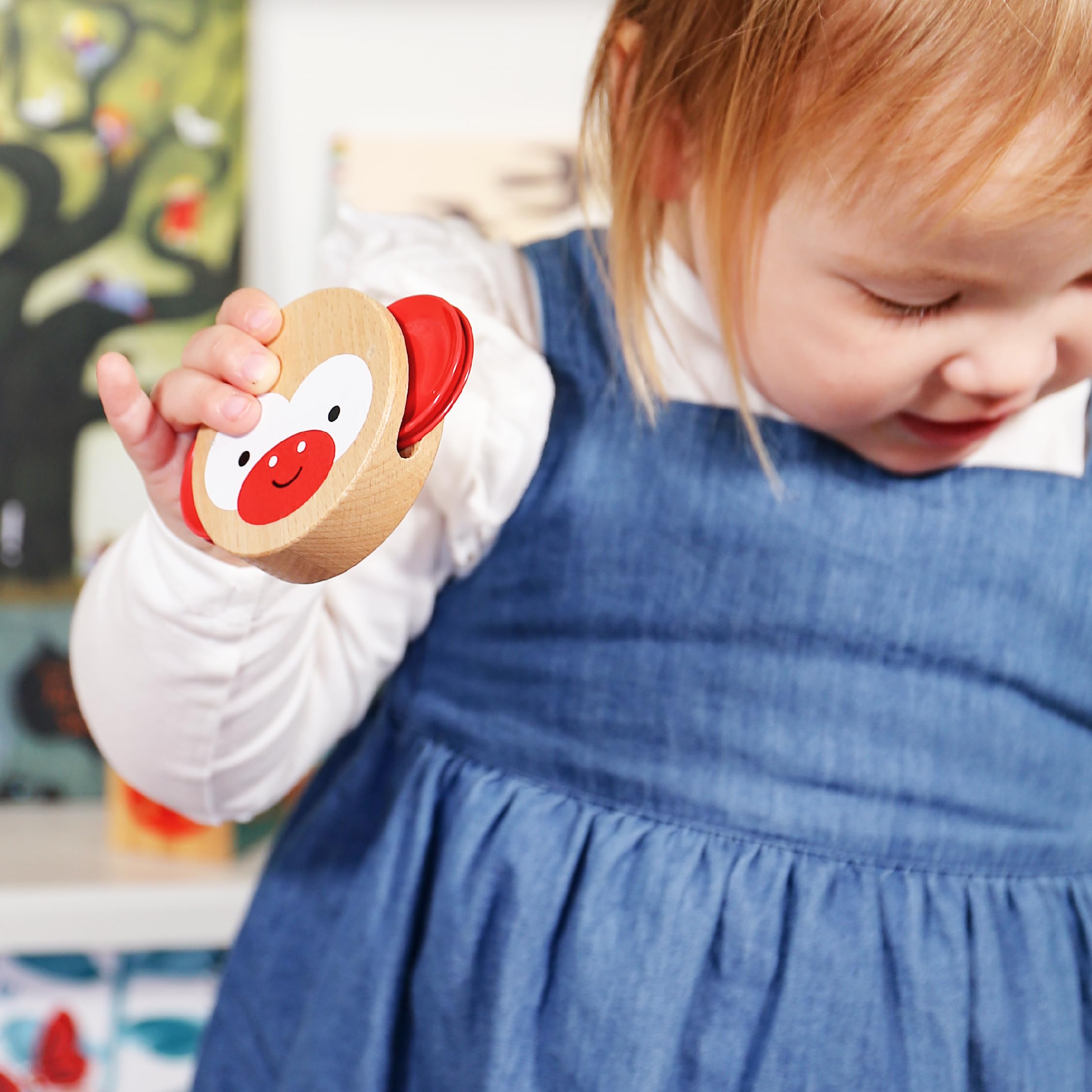 Shake and Play - Wooden Tambourine