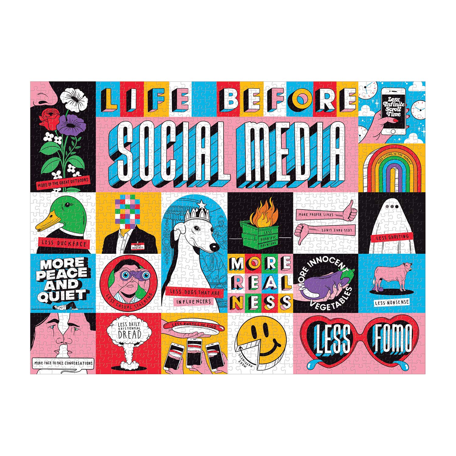 Life Before Social Media 1000 Piece Puzzle