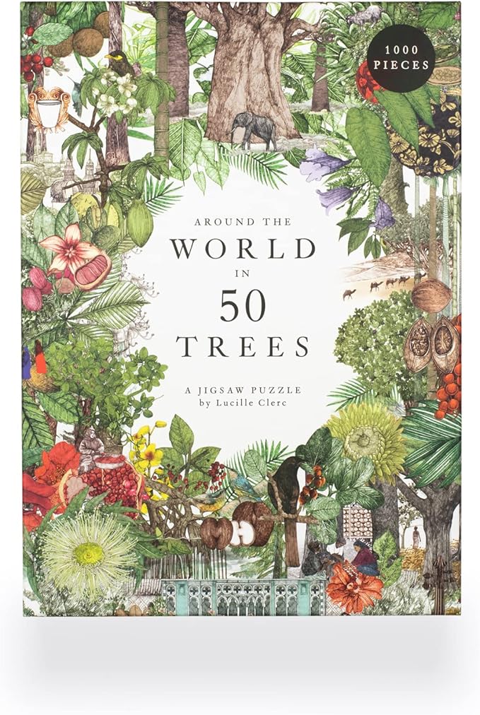 Around the World in 50 Trees Puzzle: 1000 Pieces