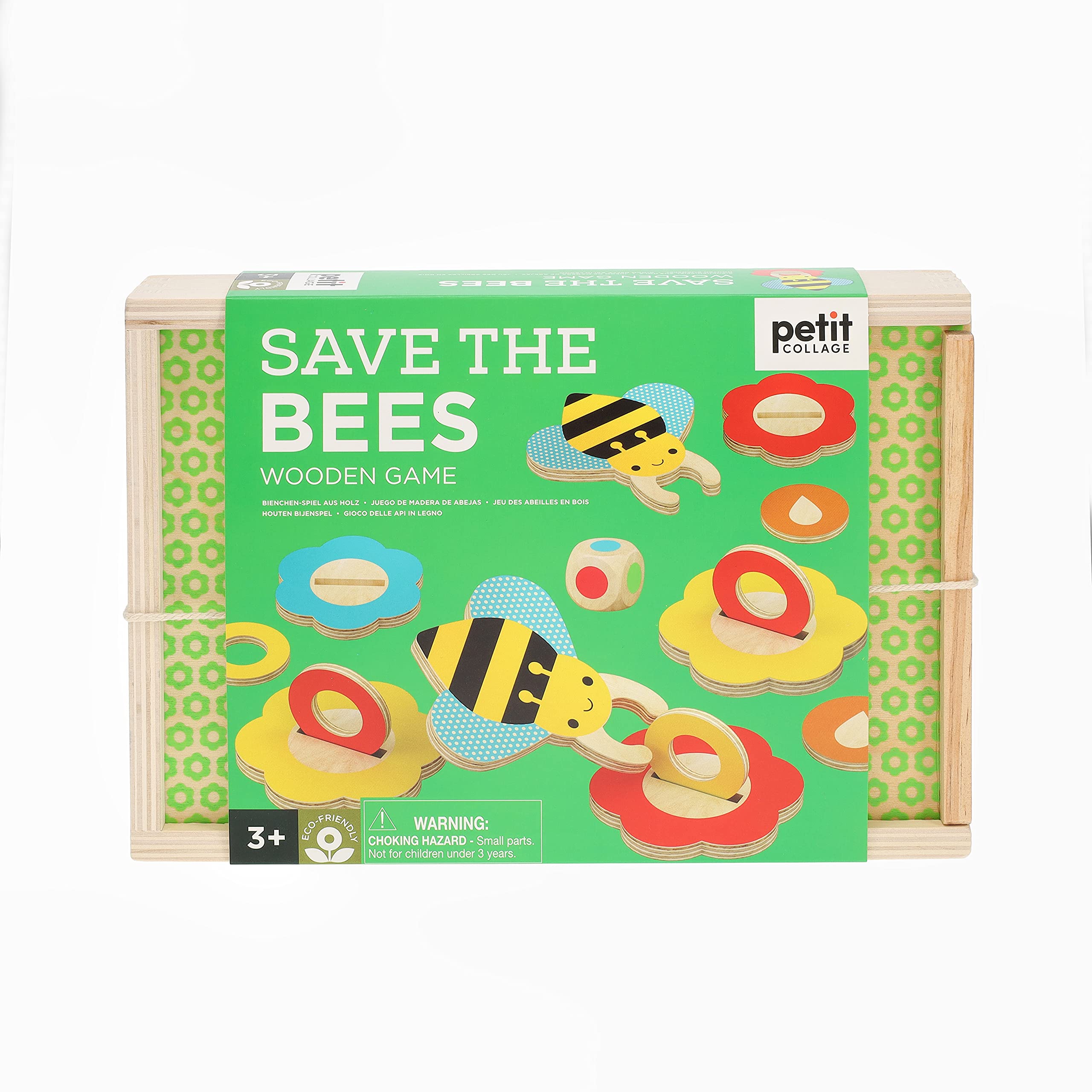 Matching, Save The Bees Wooden Game