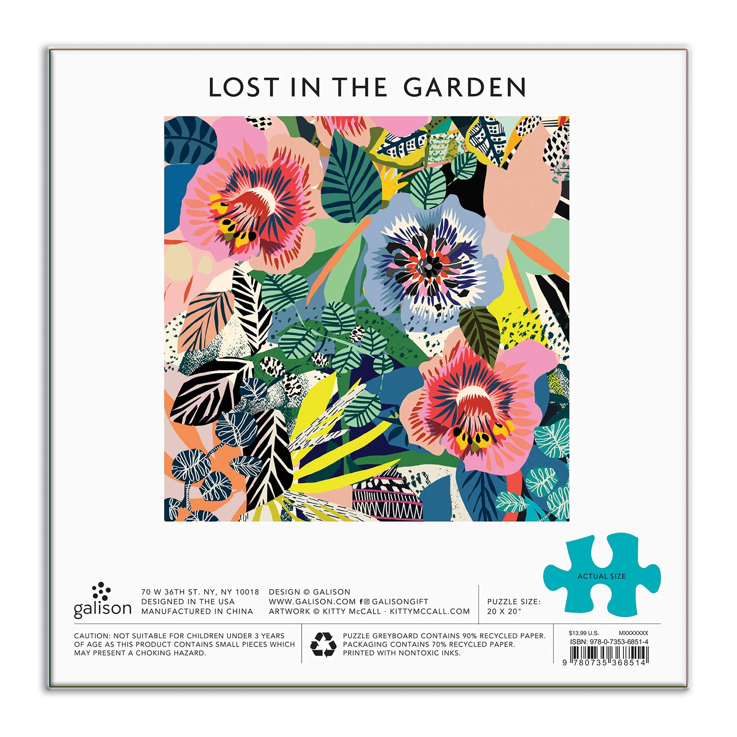 Kitty McCall Lost In the Garden 500 Piece Puzzle