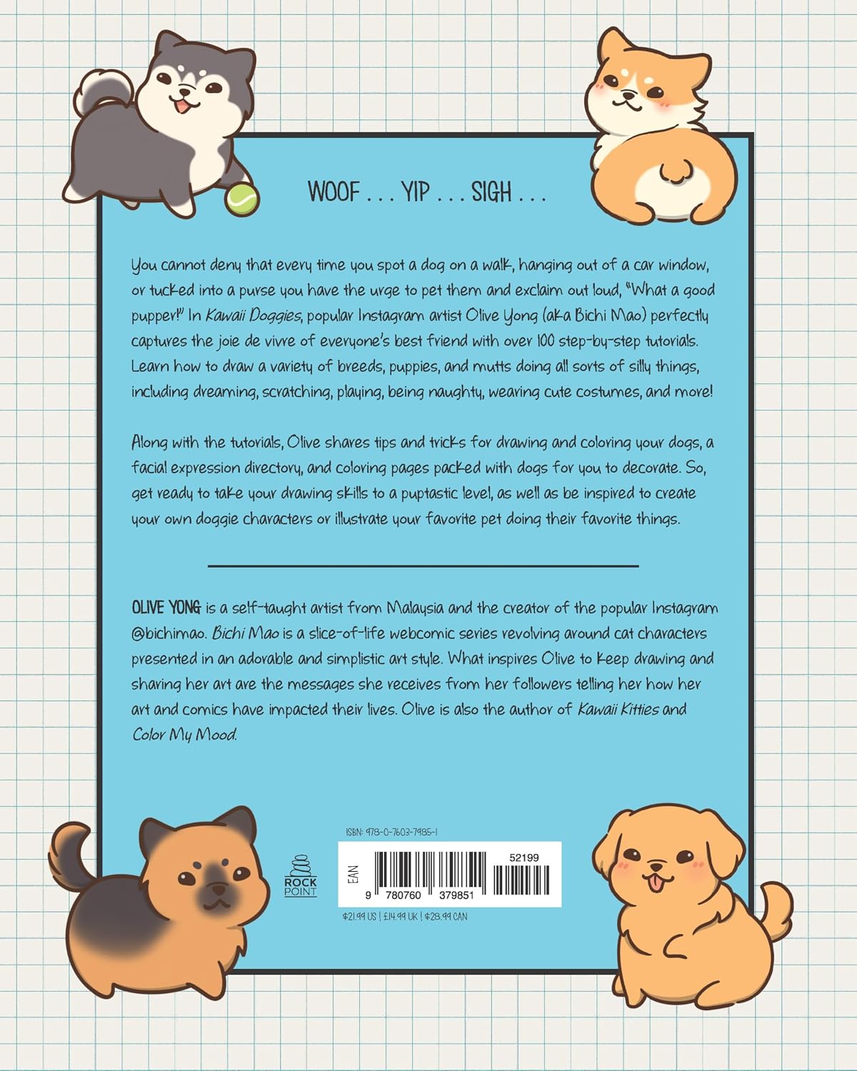 Kawaii Doggies: Learn to Draw Over 100 Adorable Pups in All Their Glory