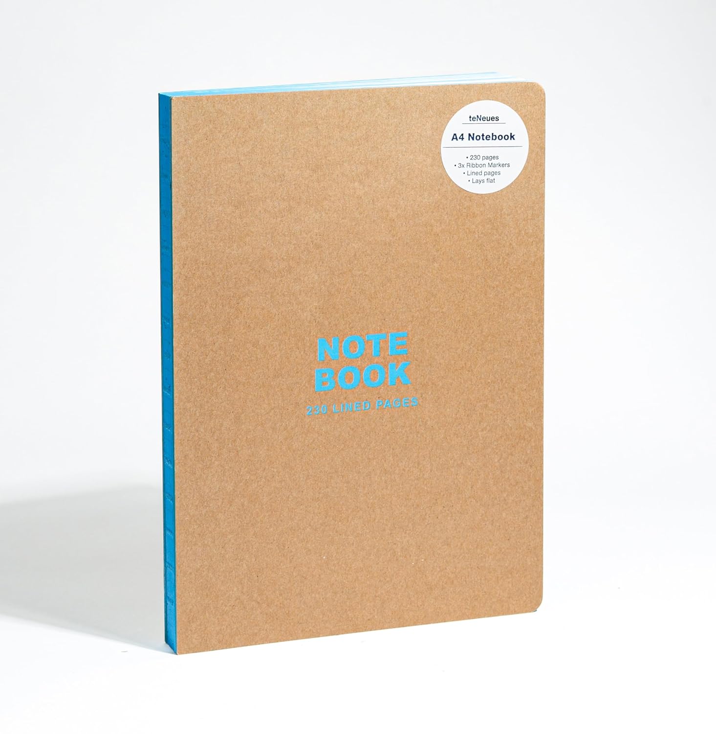 Kraft and Blue A4 Notebook: Lined Paper