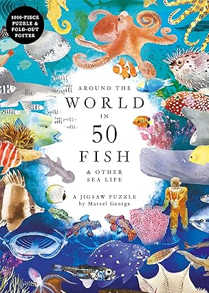 Around the World in 50 Fish: A 1000-Piece Jigsaw Puzzle