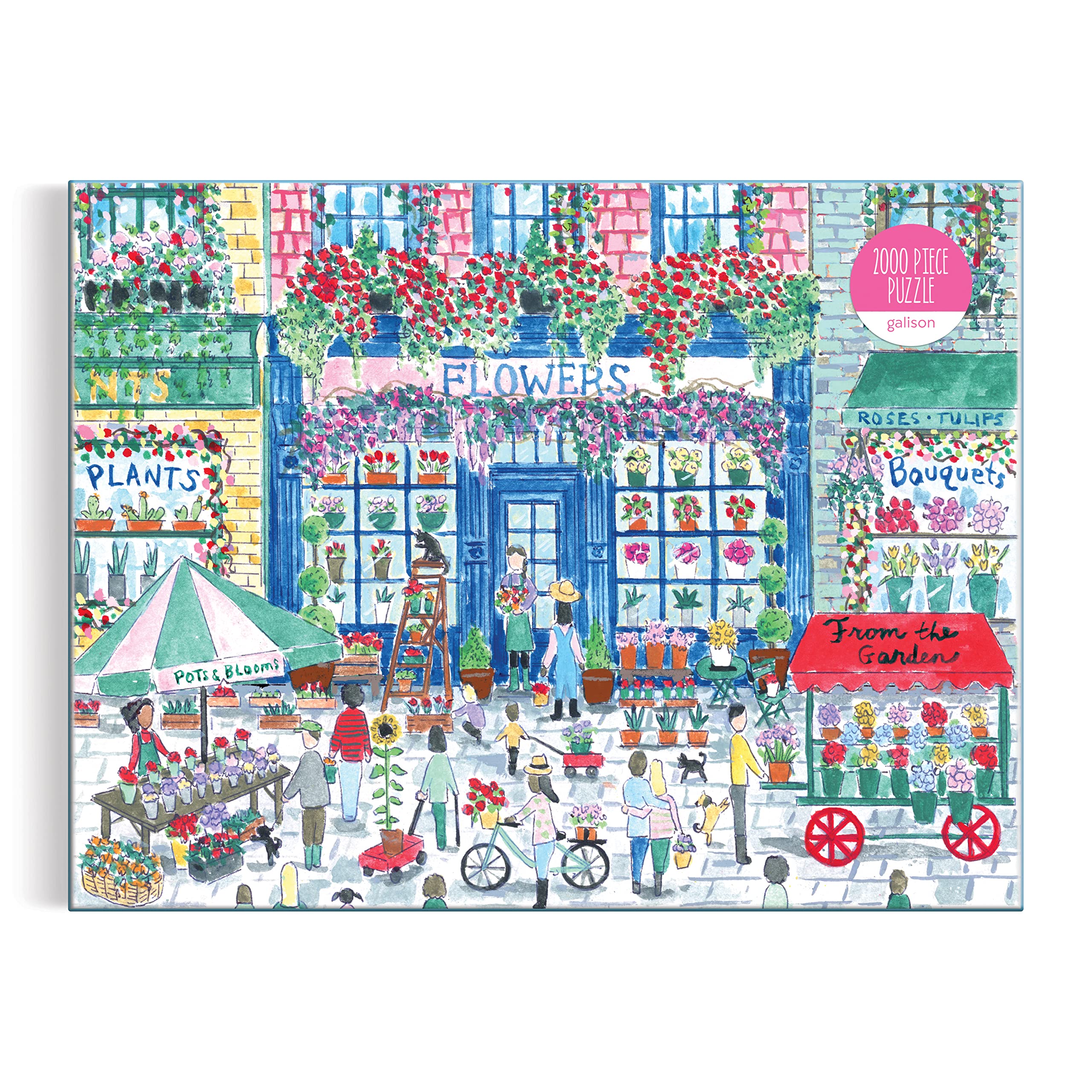 Michael Storrings Market in Bloom Jigsaw Puzzle, Multicoloured, 2000 Pieces