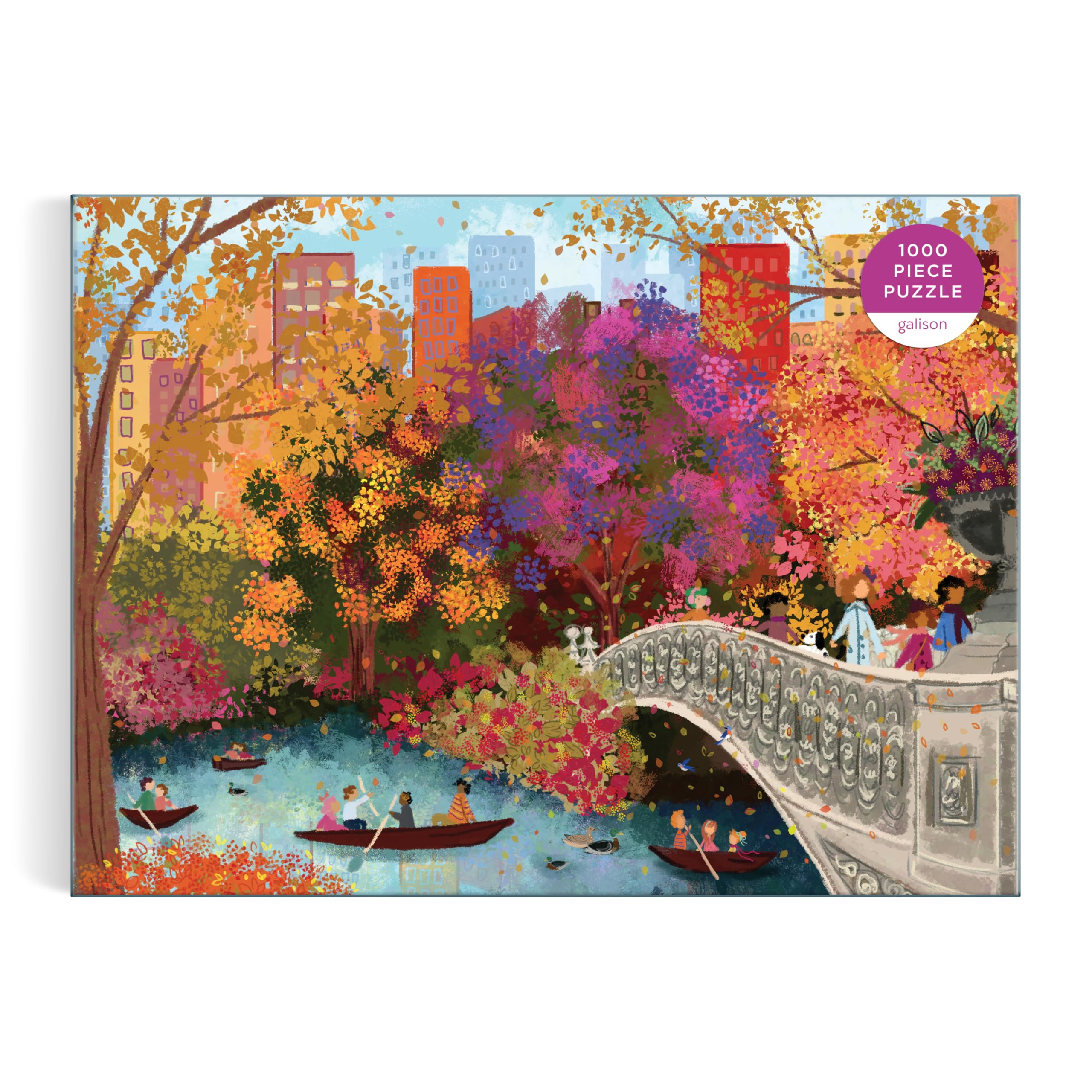 Joy Laforme Autumn on Bow Bridge 1000 Piece Puzzle