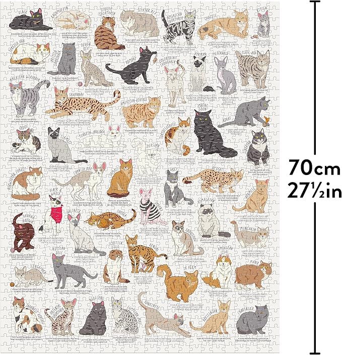 Ridley's Games JIG055 Cat Lover's 1000 Piece Jigsaw Puzzle, Multicoloured