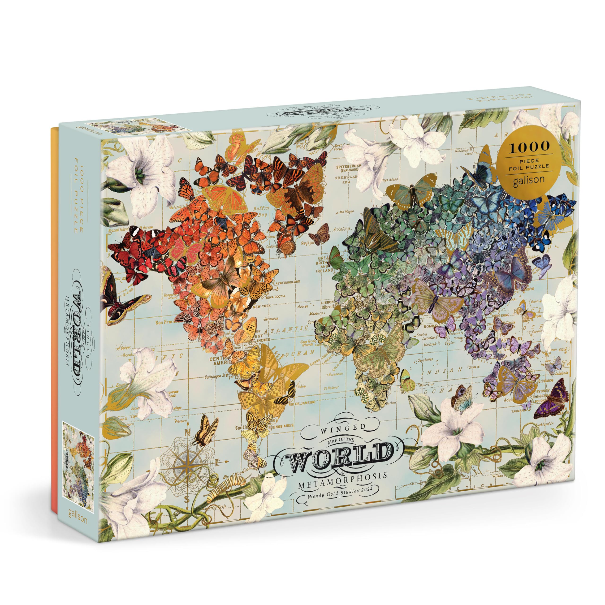 Winged Metamorphosis – 1000 Piece Wendy Gold Jigsaw Puzzle