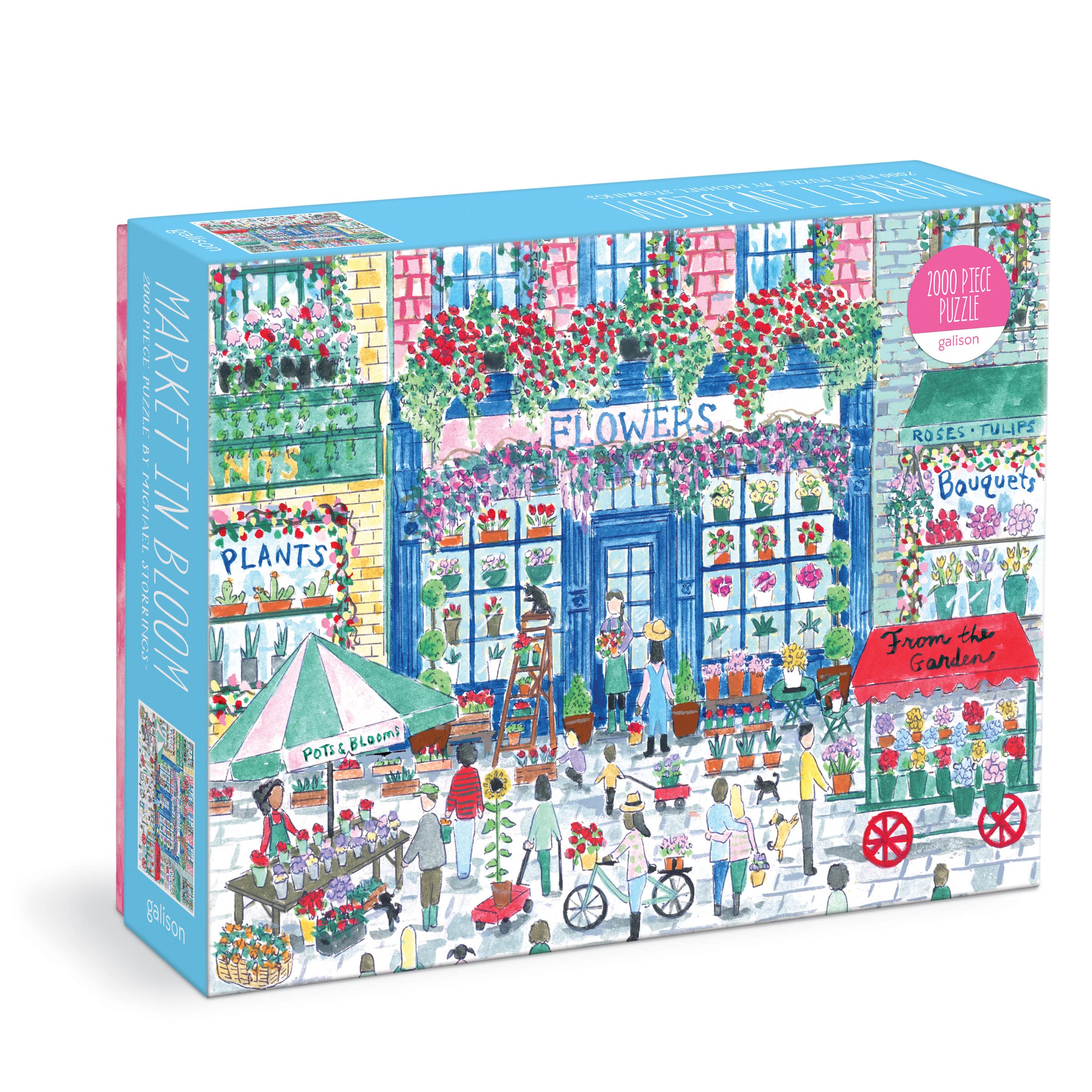 Michael Storrings Market in Bloom Jigsaw Puzzle, Multicoloured, 2000 Pieces