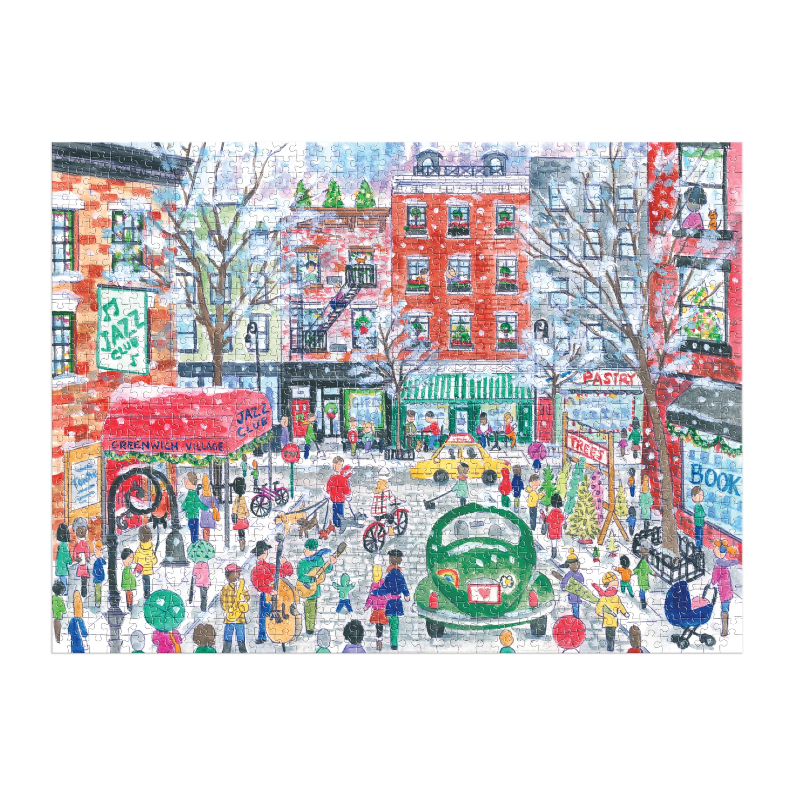 Michael Storrings Christmas in Greenwich Village 1000 Piece Puzzle