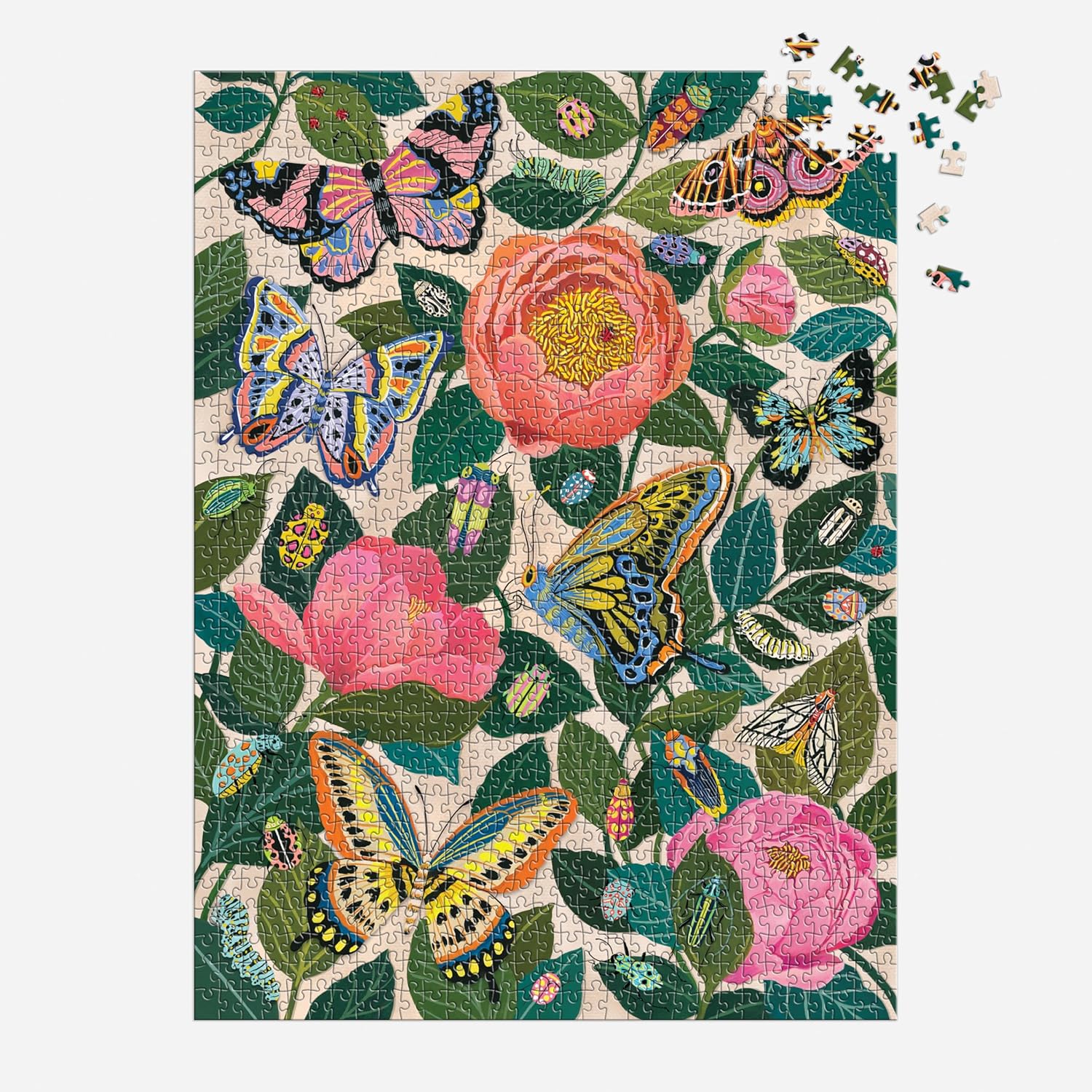 Between The Blooms – 1000 Piece Foil Jigsaw Puzzle