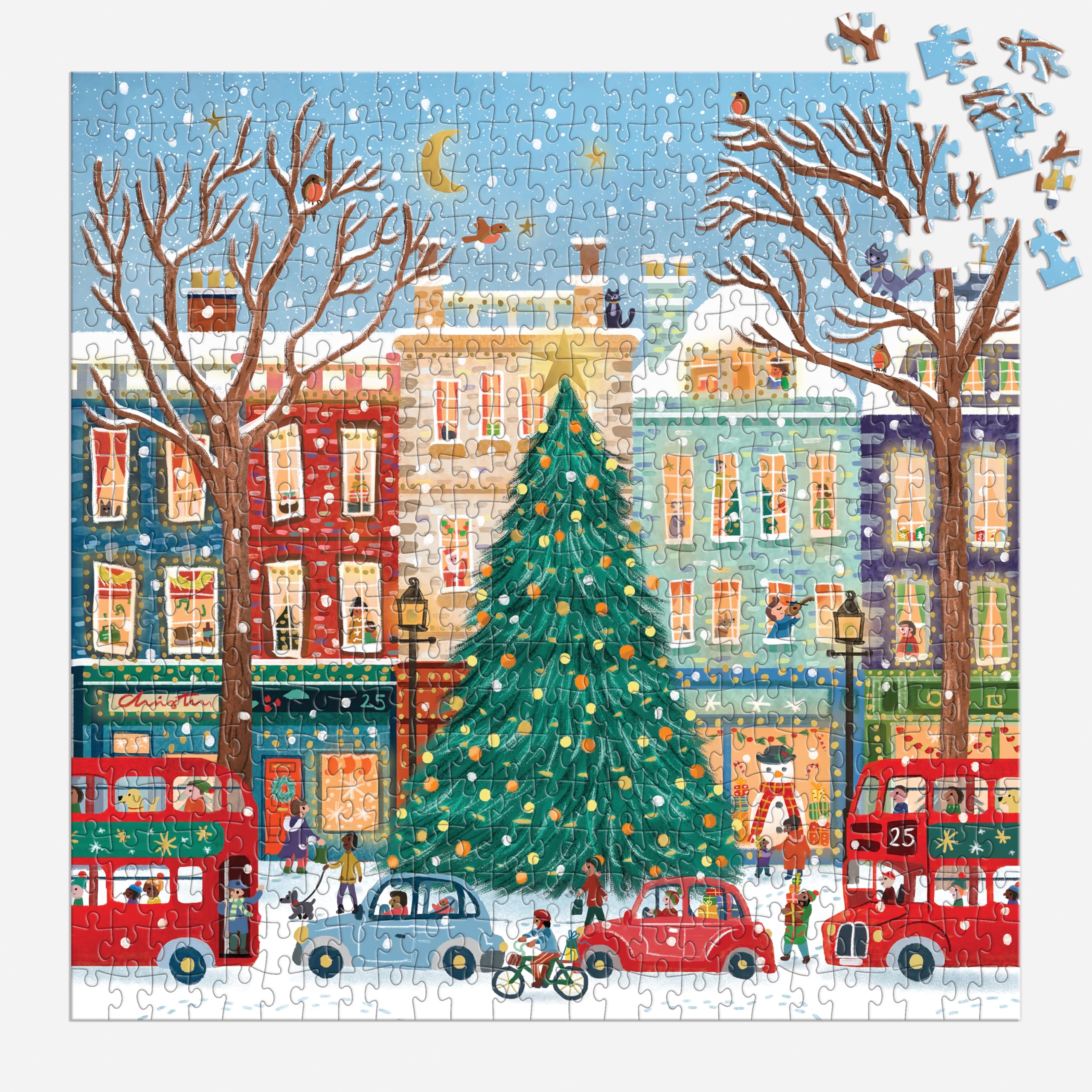 Tinsel City – 500 Piece Foil Jigsaw Puzzle