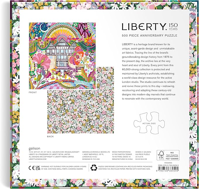 Liberty 150th Commemorative 500 Piece Double Sided Puzzle