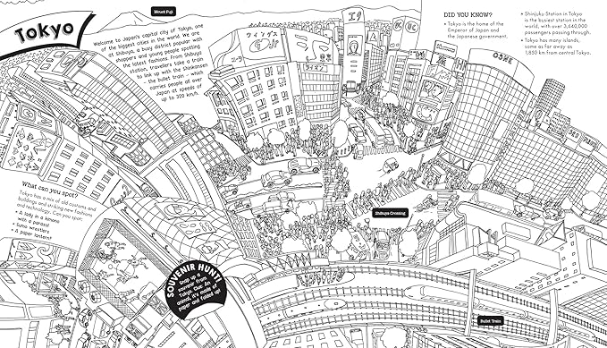 Around-the-World Colouring Book
