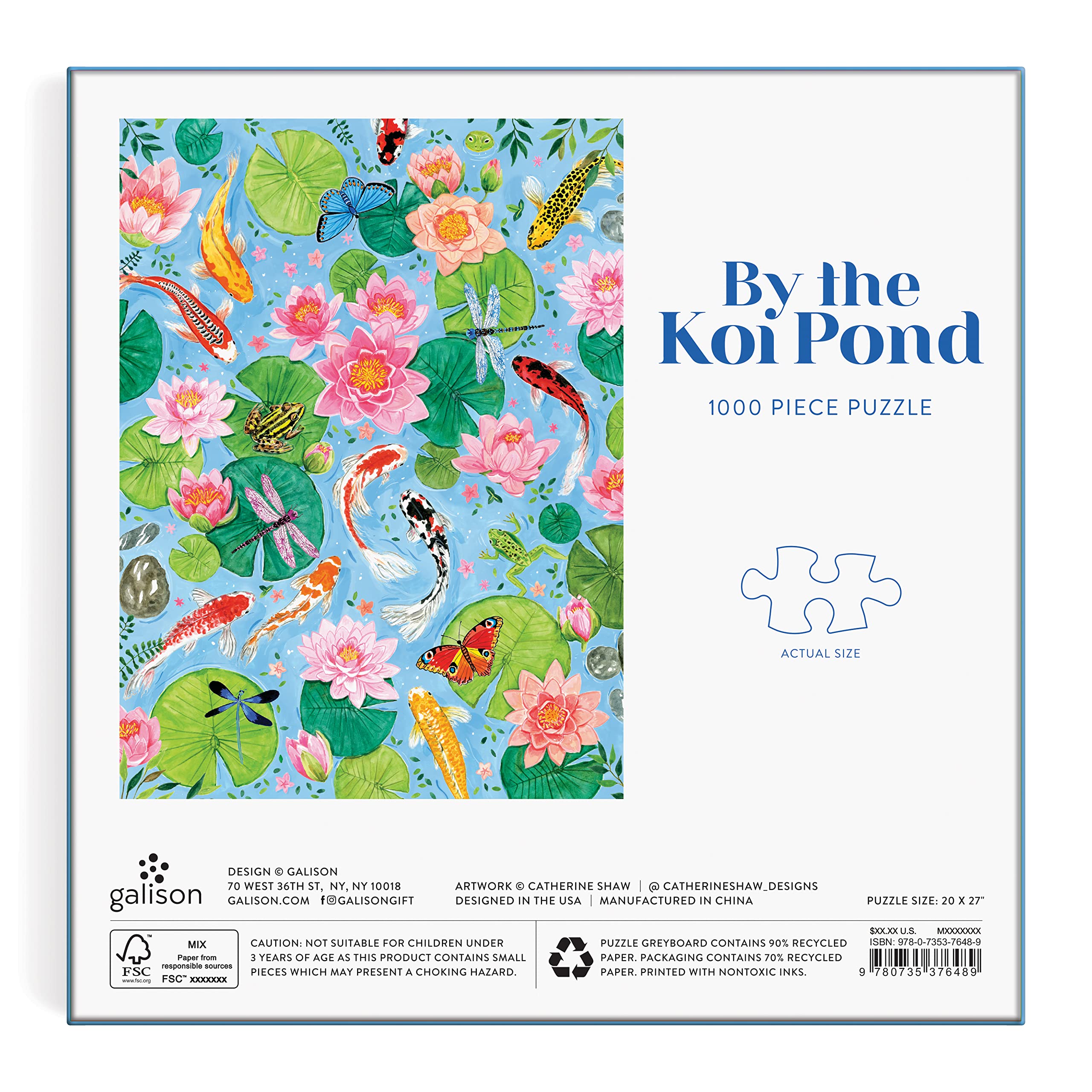 By The Koi Pond 1000 Piece Puzzle