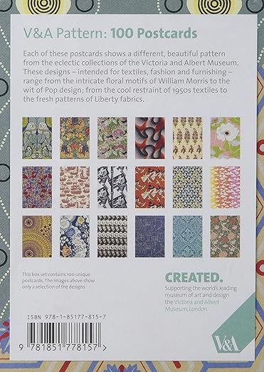 V&A Pattern: 100 Postcards Card Book – 1 Sept. 2014