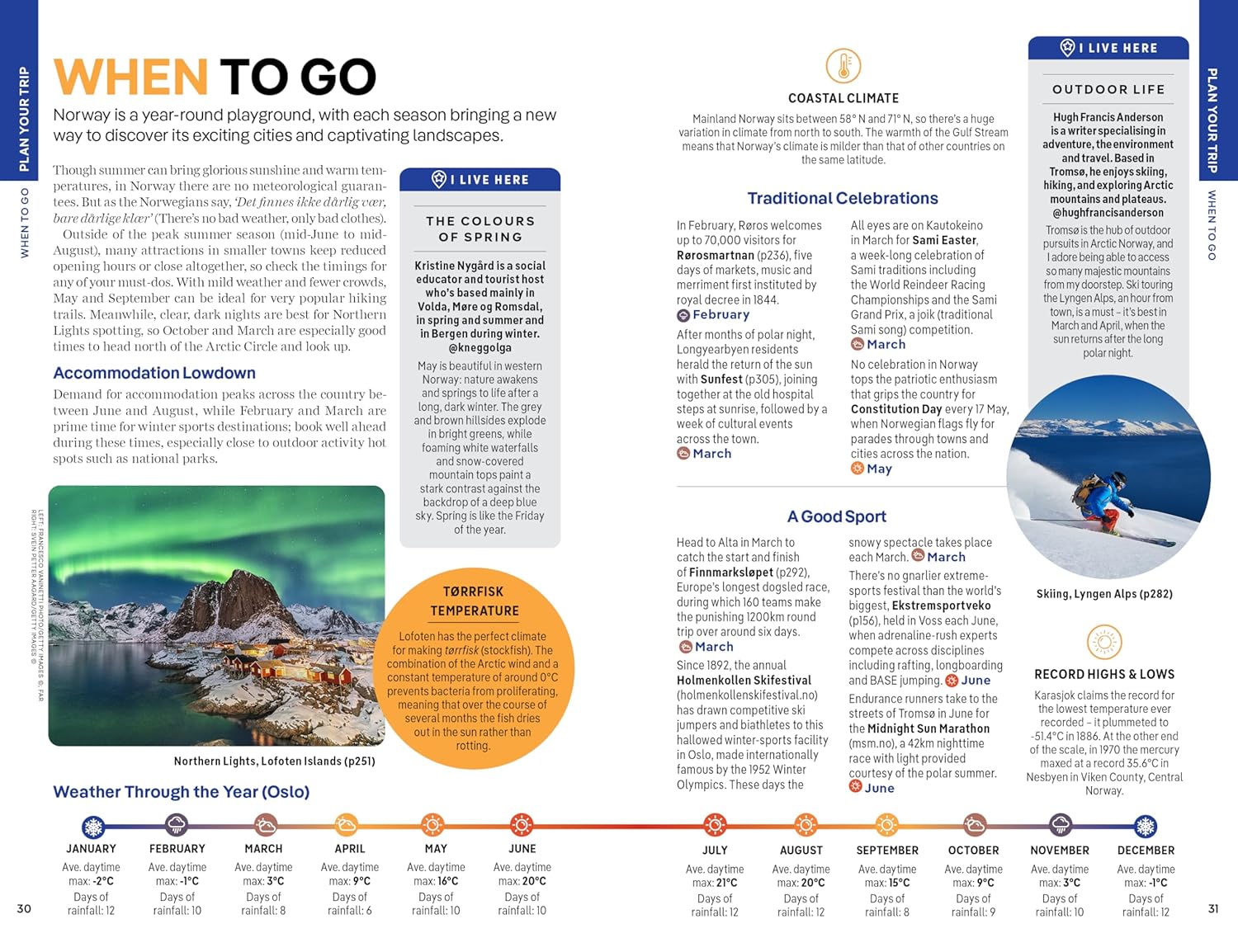 Lonely Planet Norway: Detailed Itineraries