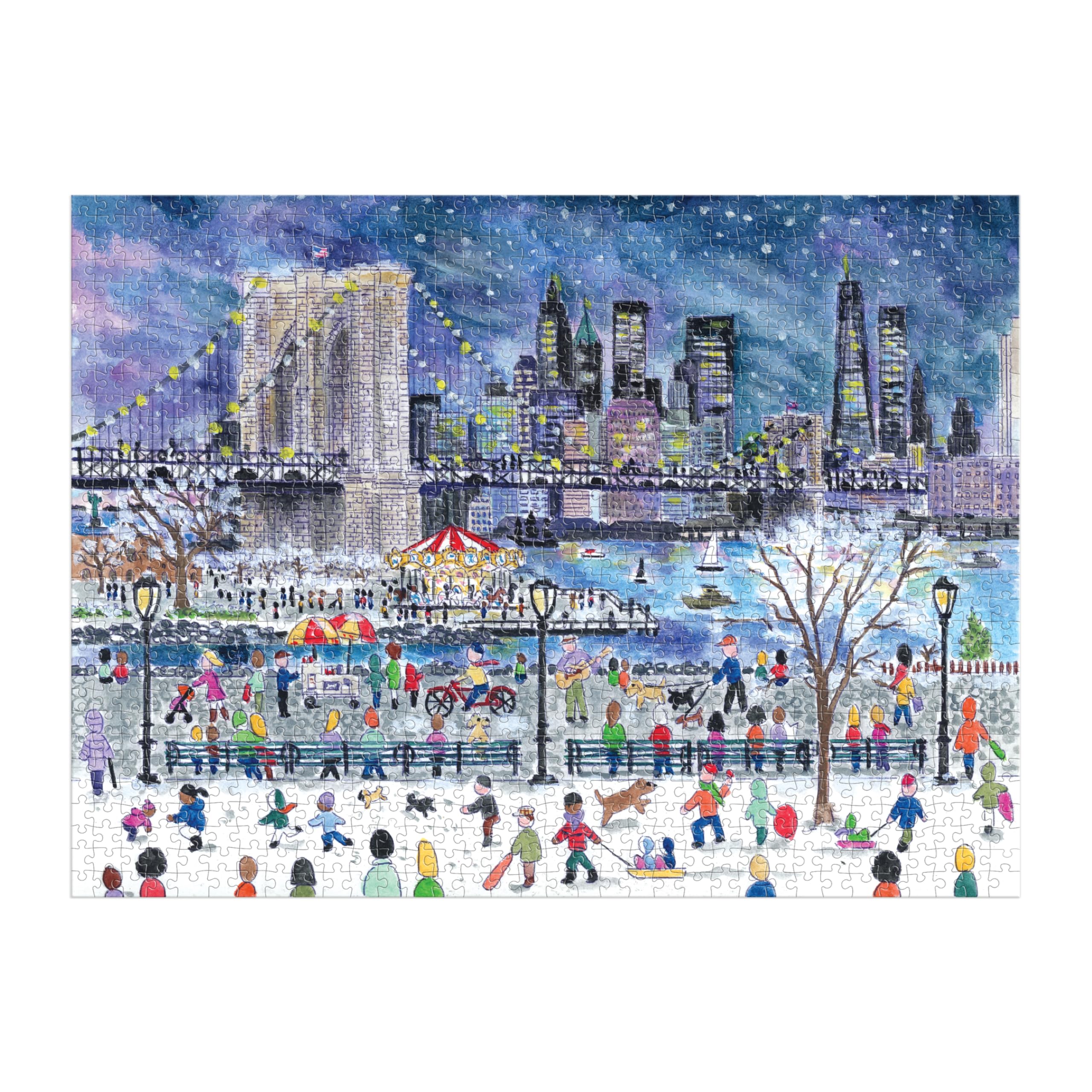Snowfall Over New York City 1000 Piece Puzzle