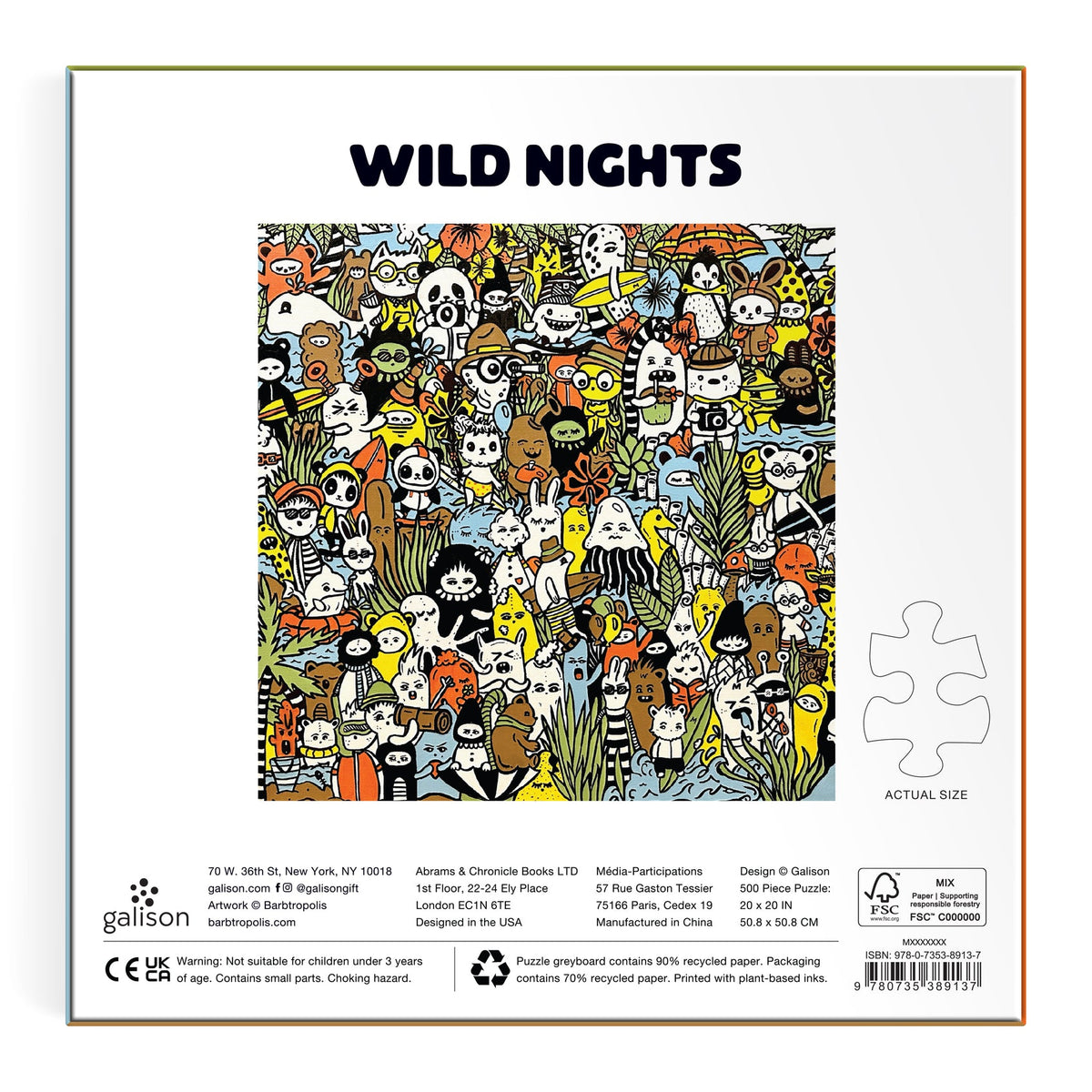 Barbtropolis Wild Nights 500 Piece Puzzle