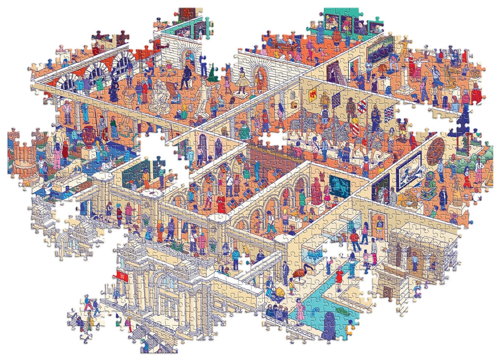 The World of the Museum: An art lover s 1000-piece jigsaw puzzle with over 80 masterpieces to spot