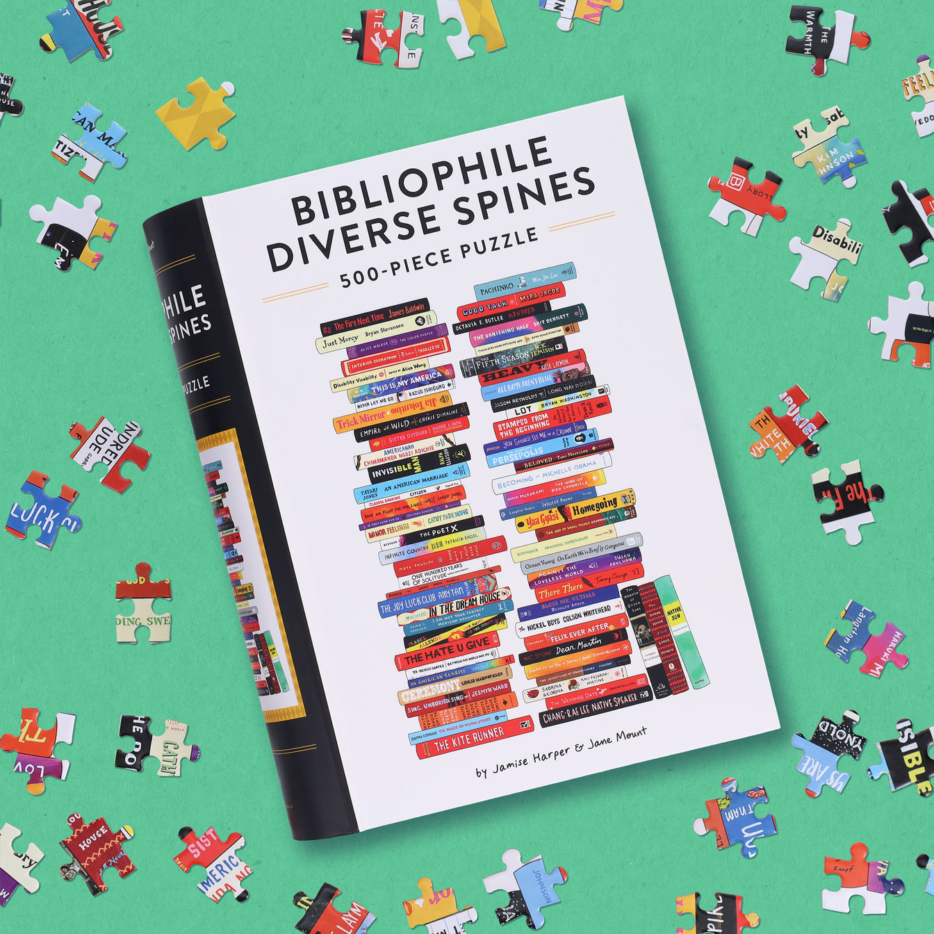 Bibliophile Diverse Spines 500-Piece Puzzle