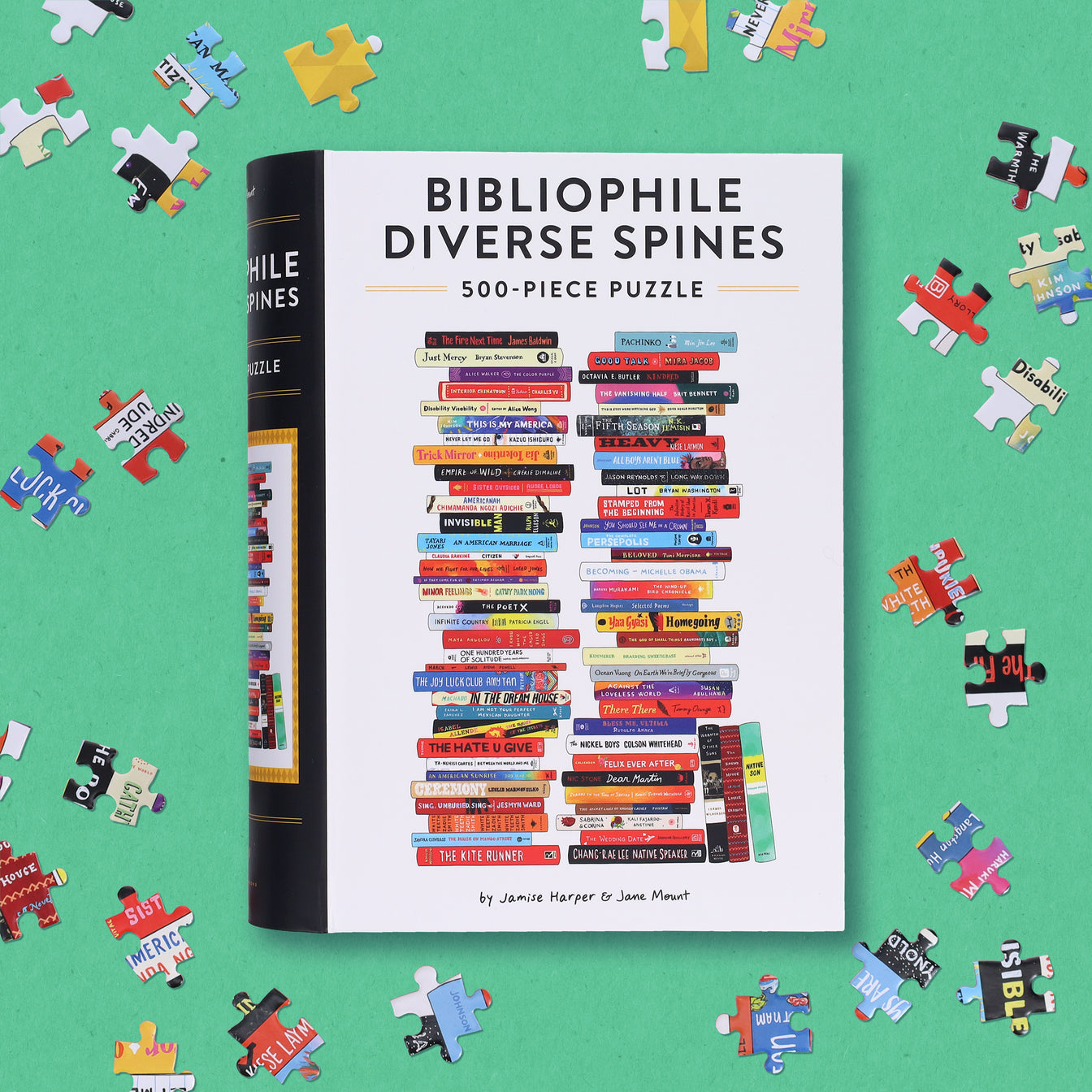 Bibliophile Diverse Spines 500-Piece Puzzle