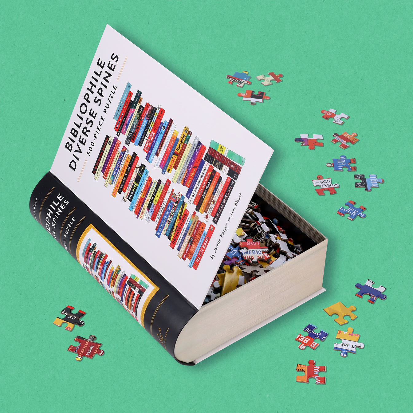 Bibliophile Diverse Spines 500-Piece Puzzle