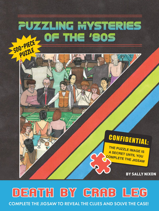 Puzzling Mysteries of the ’80s Death by Crab Leg 500-Piece Puzzle