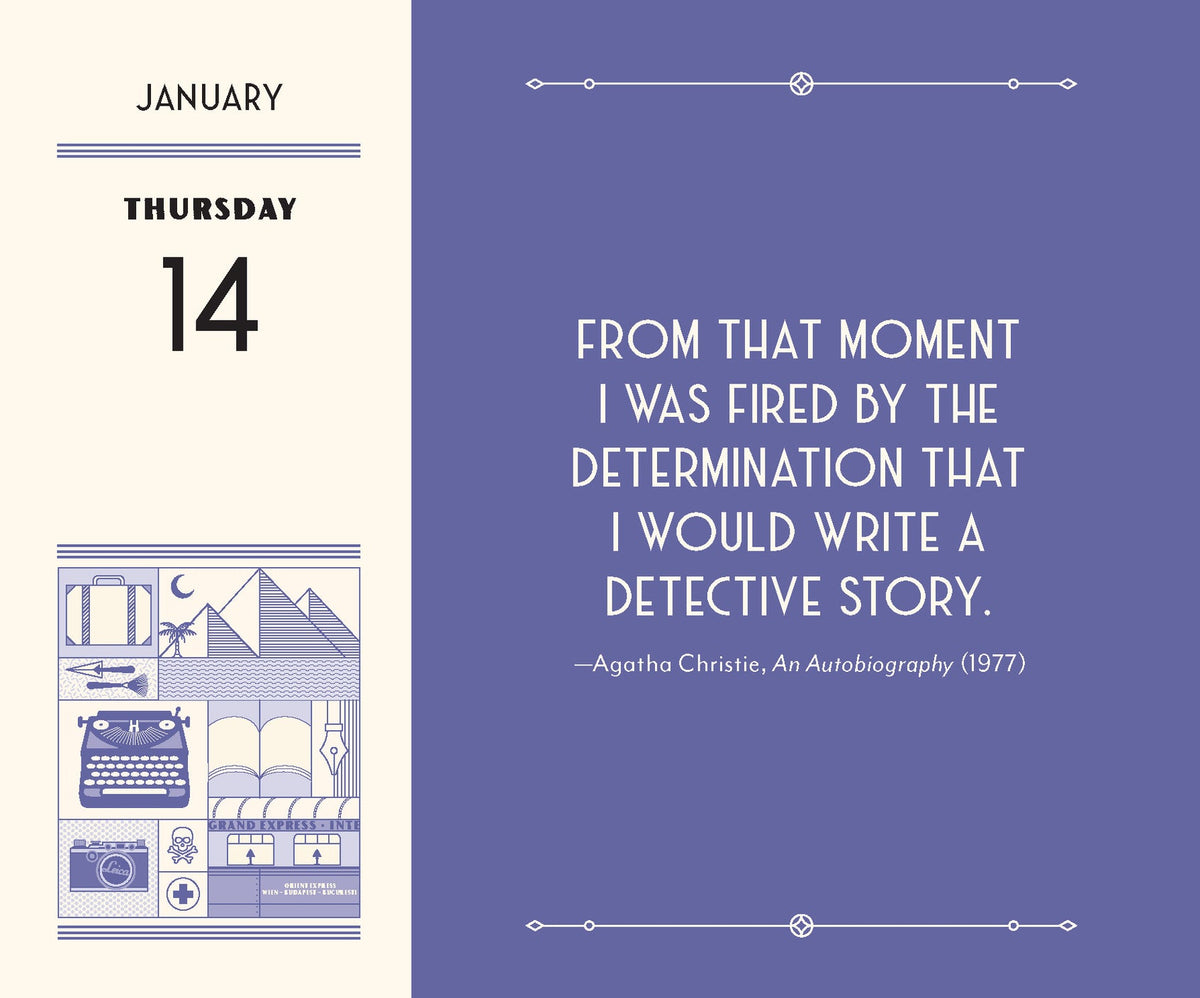 Agatha Christie 2027 Daily Calendar