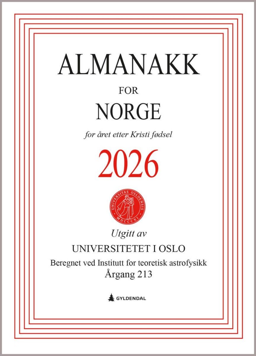 Almanakk for Norge 2026