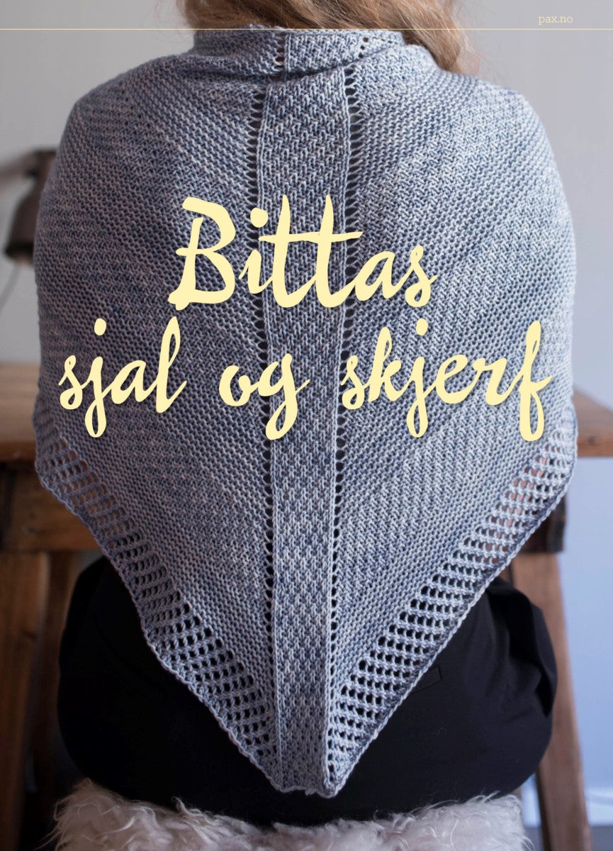 Bittas sjal og skjerf - strikkeoppskrifter
