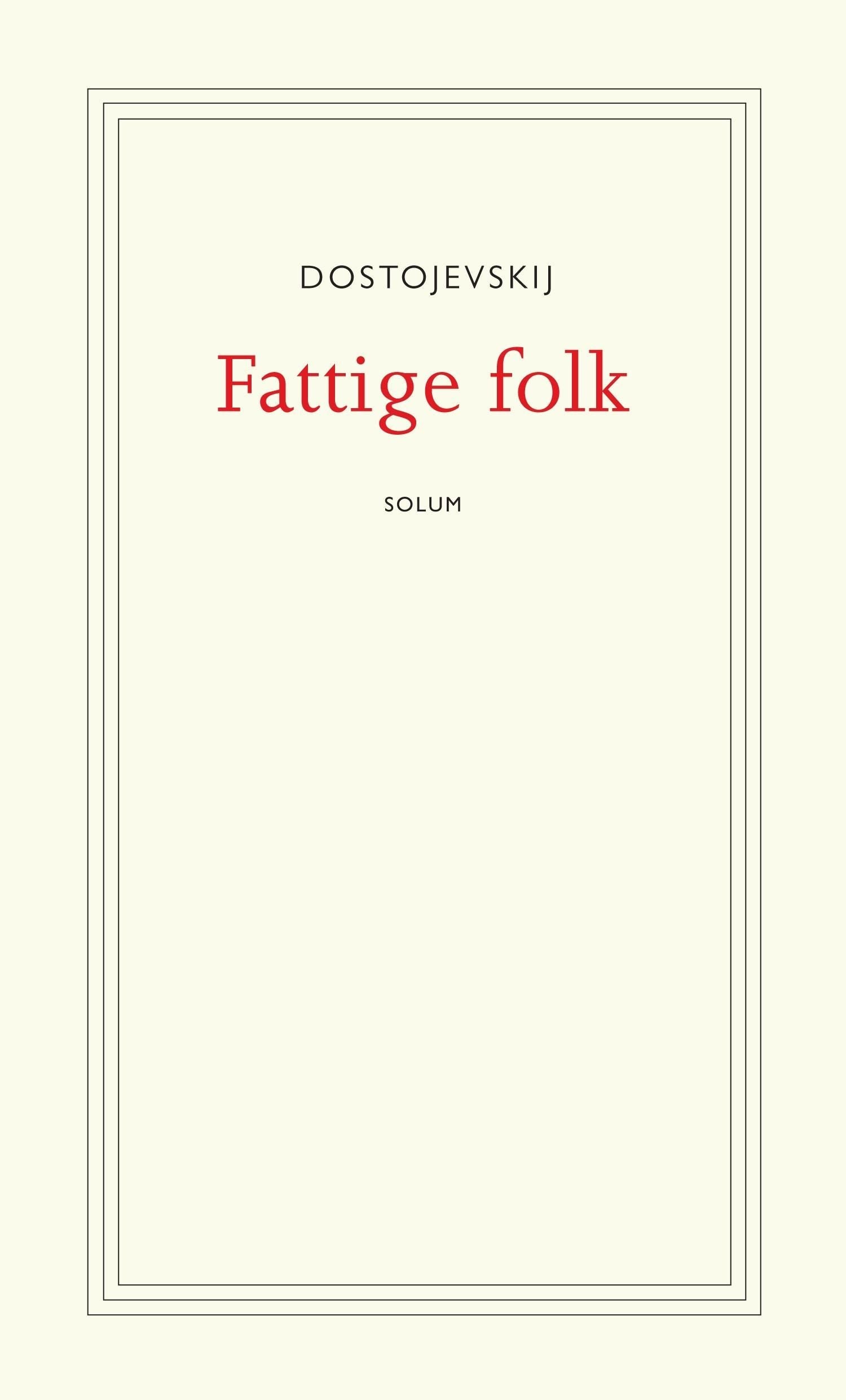 Fattige folk