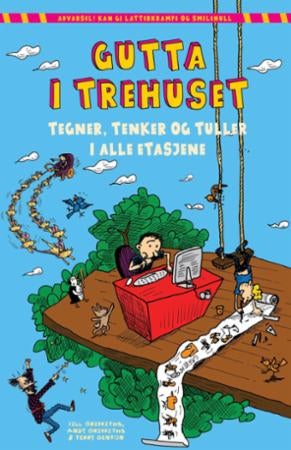 Gutta i trehuset tegner, tenker og tuller i alle etasjene