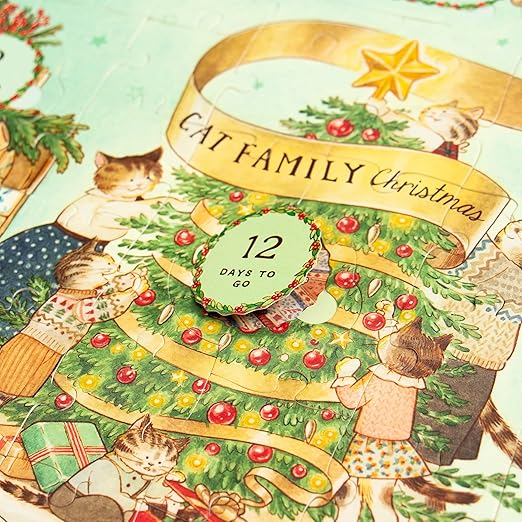 Cat Family Christmas Lift-the-Flap Puzzle