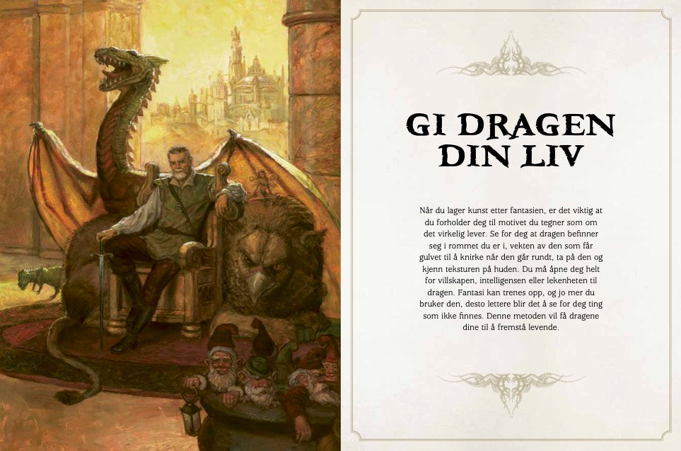 Fantastiske drager og hvordan tegne dem