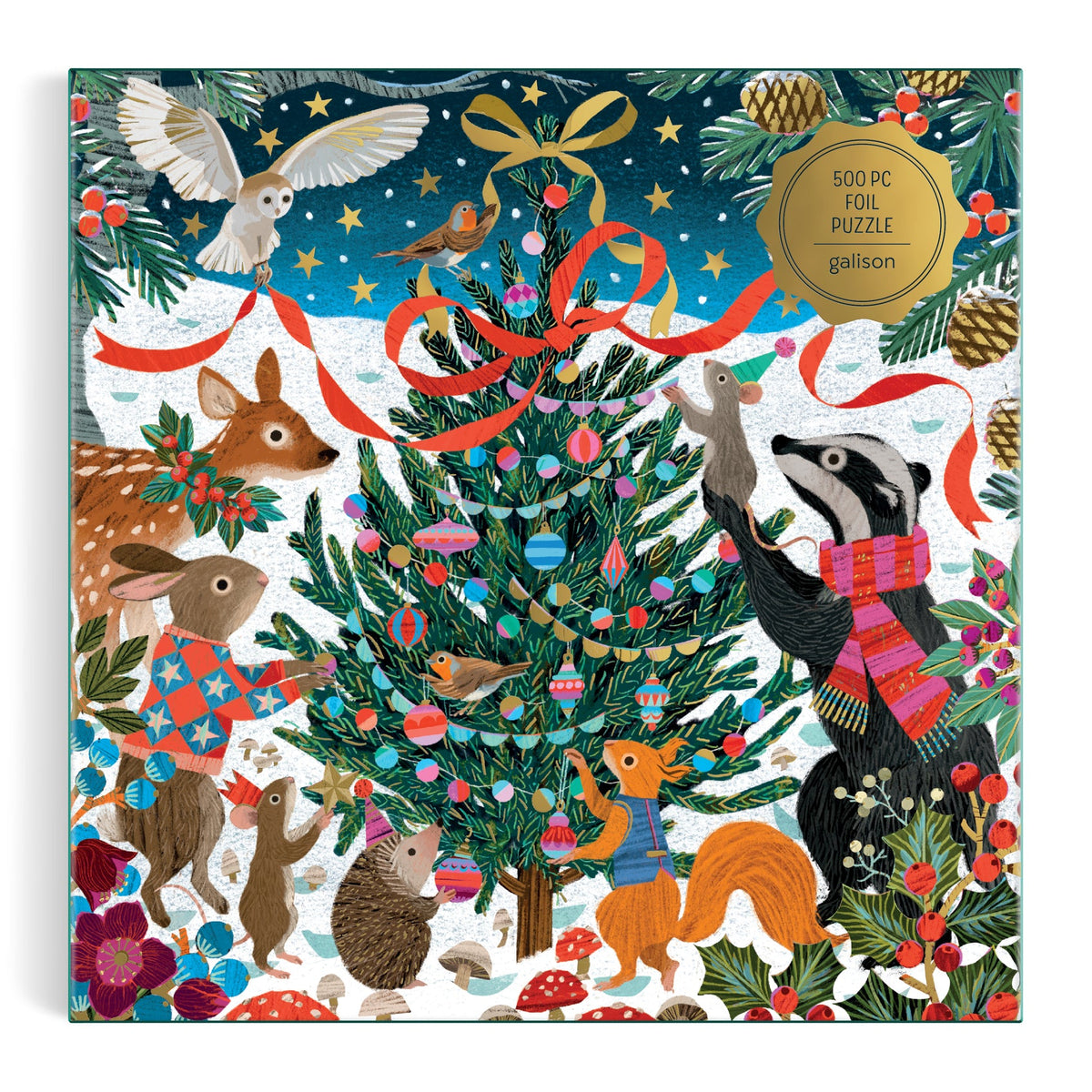Victoria Ball Woodland Merrymakers 500 Piece Foil Puzzle