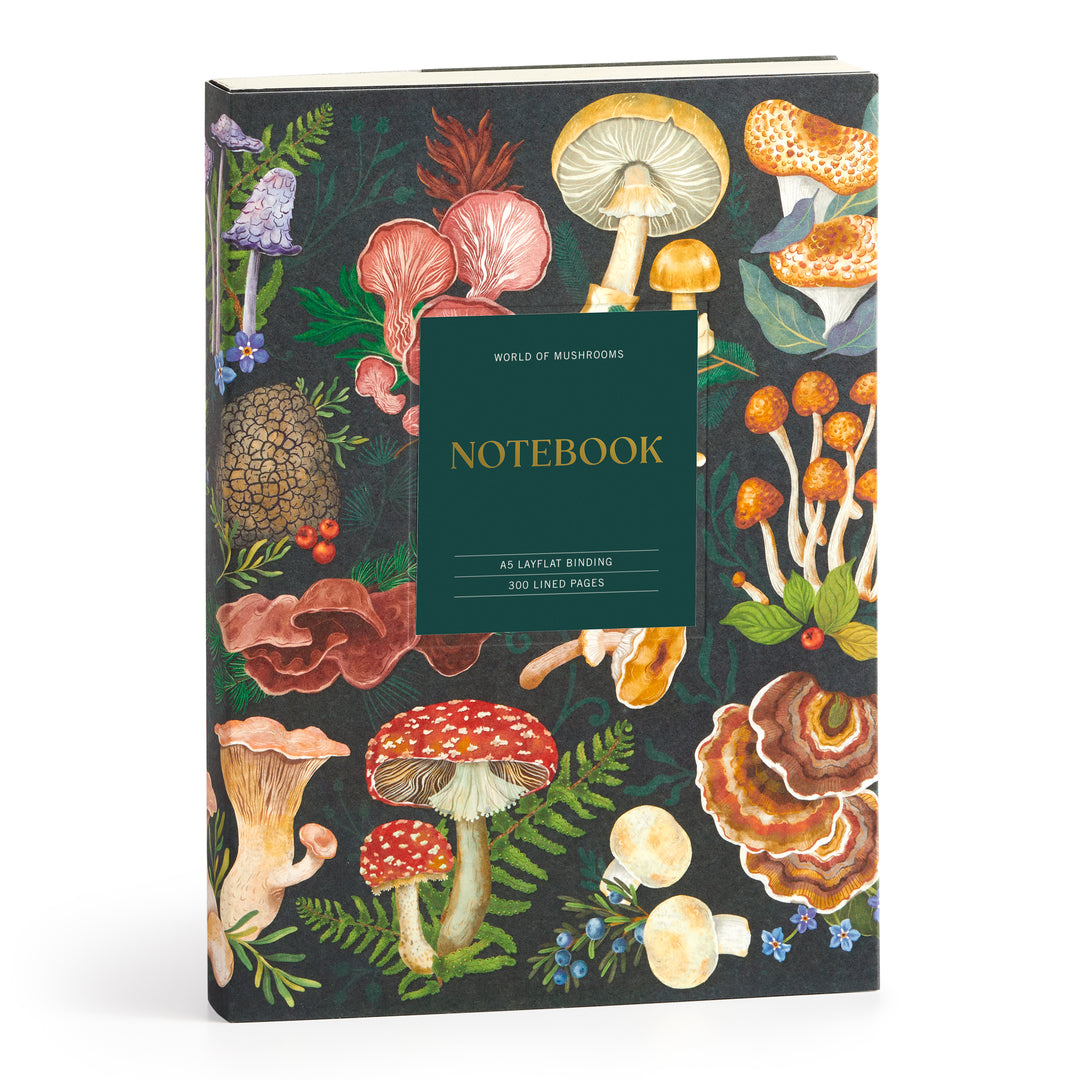 World of Mushrooms Premium A5 Notebook