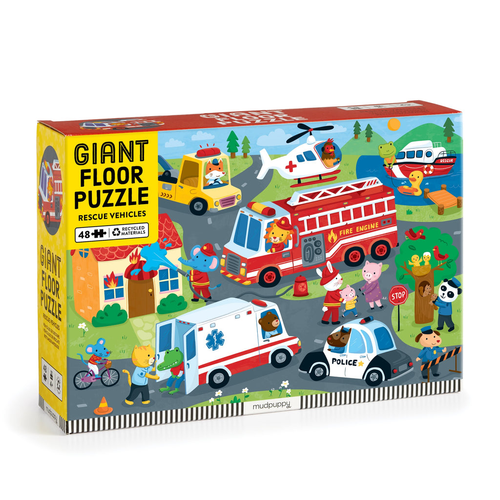 Rescue Vehicles 48 Piece Giant Floor Puzzle