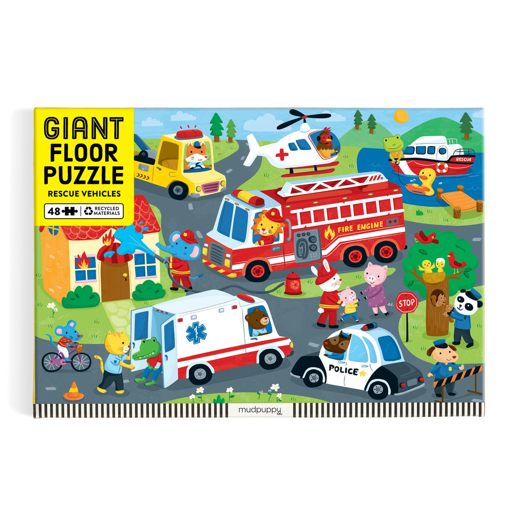 Rescue Vehicles 48 Piece Giant Floor Puzzle