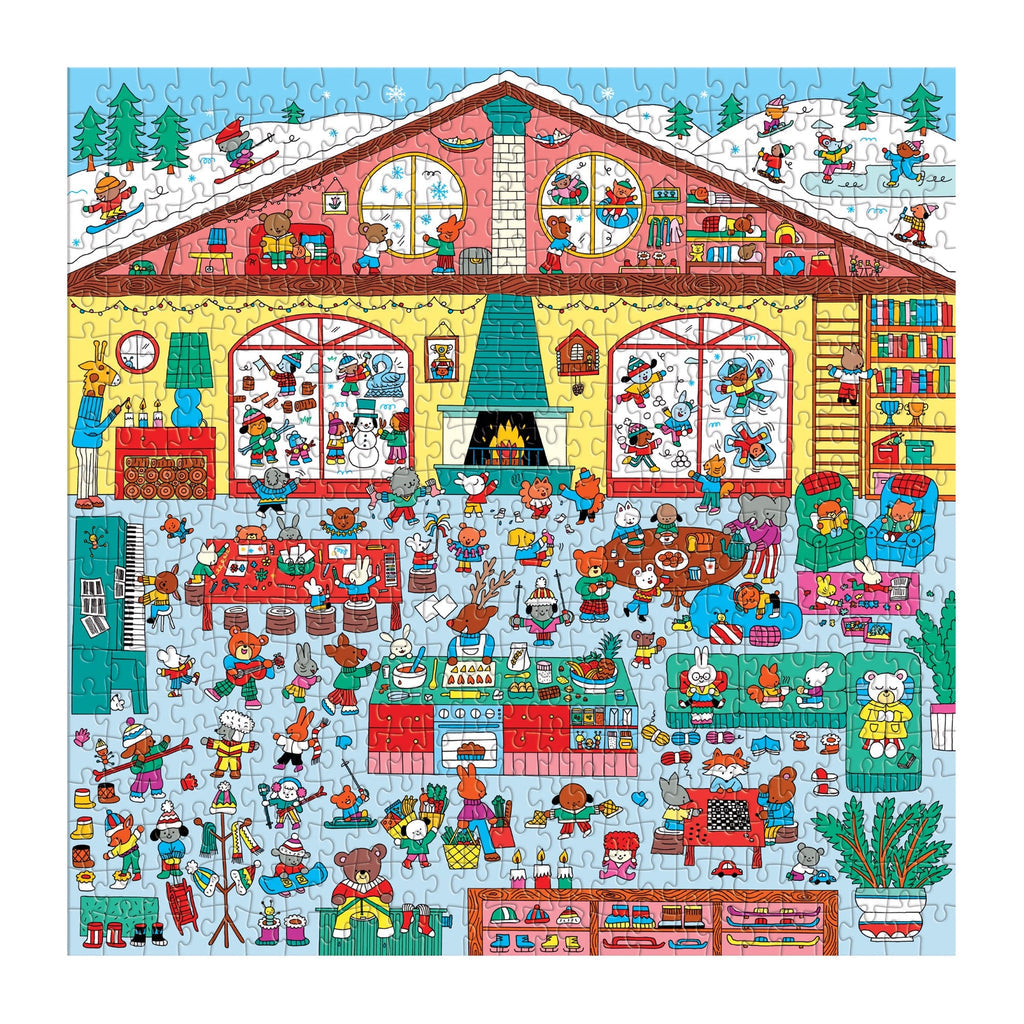 Winter Chalet 500 Pc Search & Find Puzzle