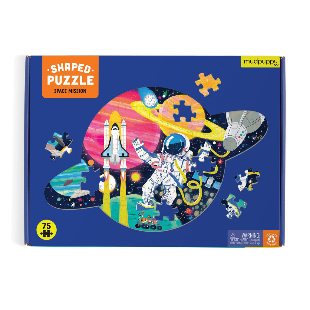 Space Mission 75 Piece Shaped Scene Puzzle