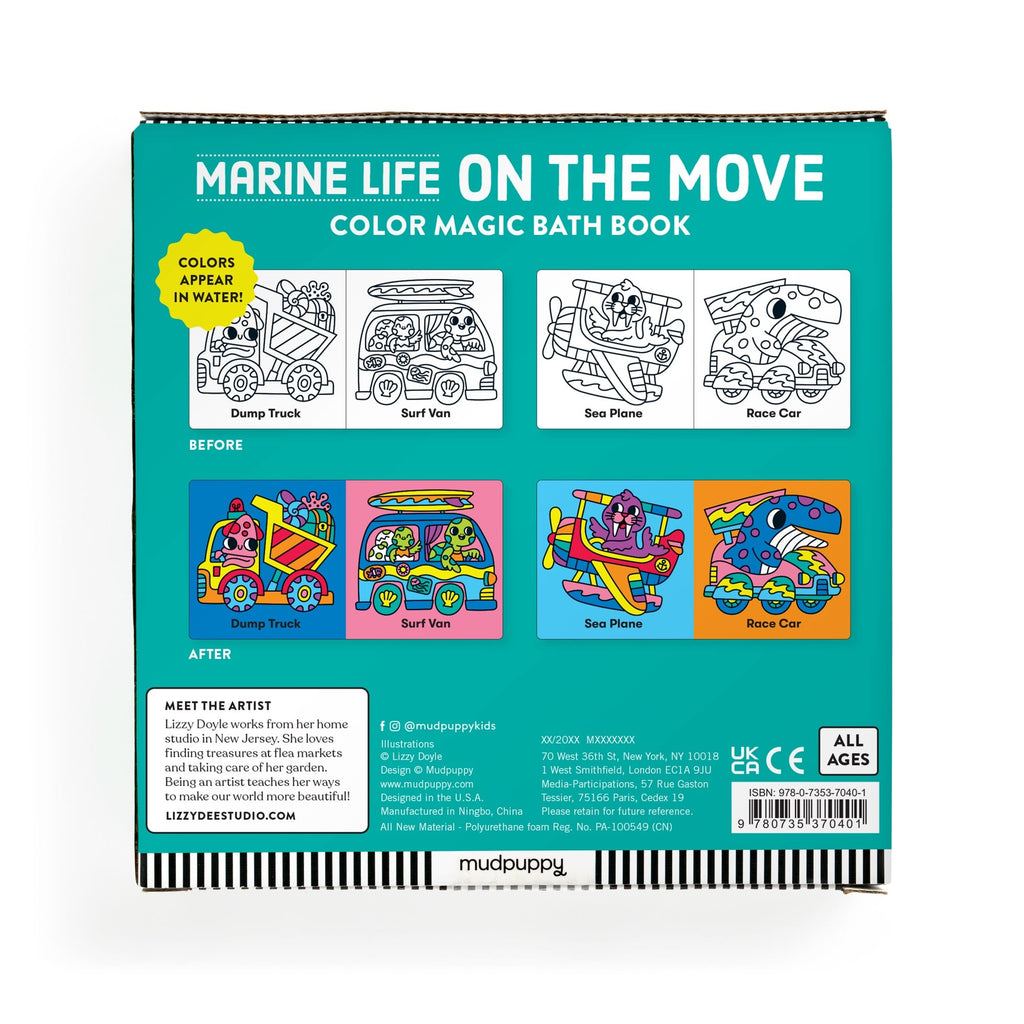 Marine Life On the Move Color Magic Bath Book