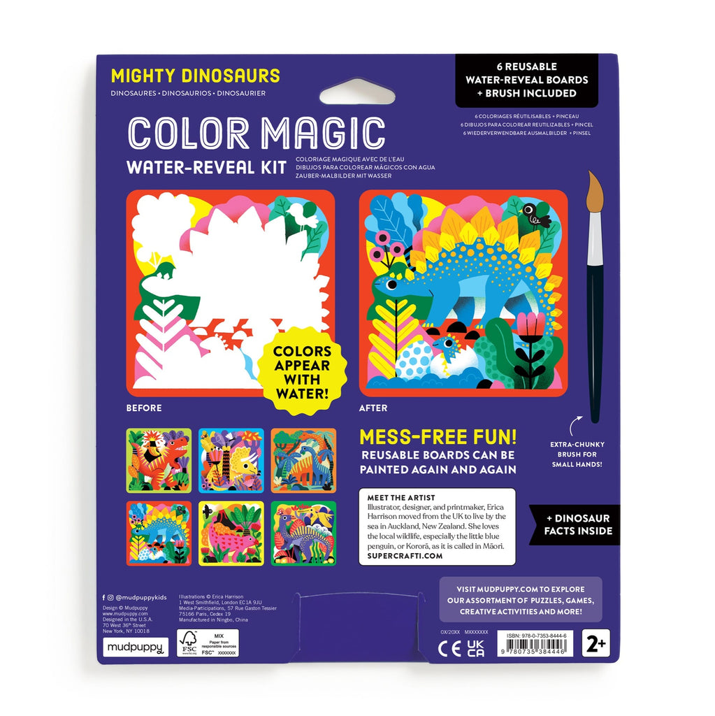 Mighty Dinosaurs Color Magic Water-Reveal Kit