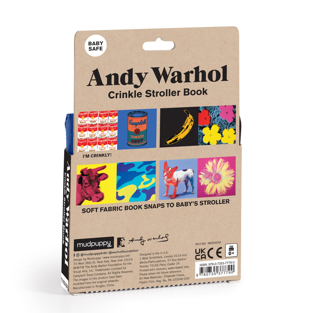 Andy Warhol Crinkle Fabric Stroller Book